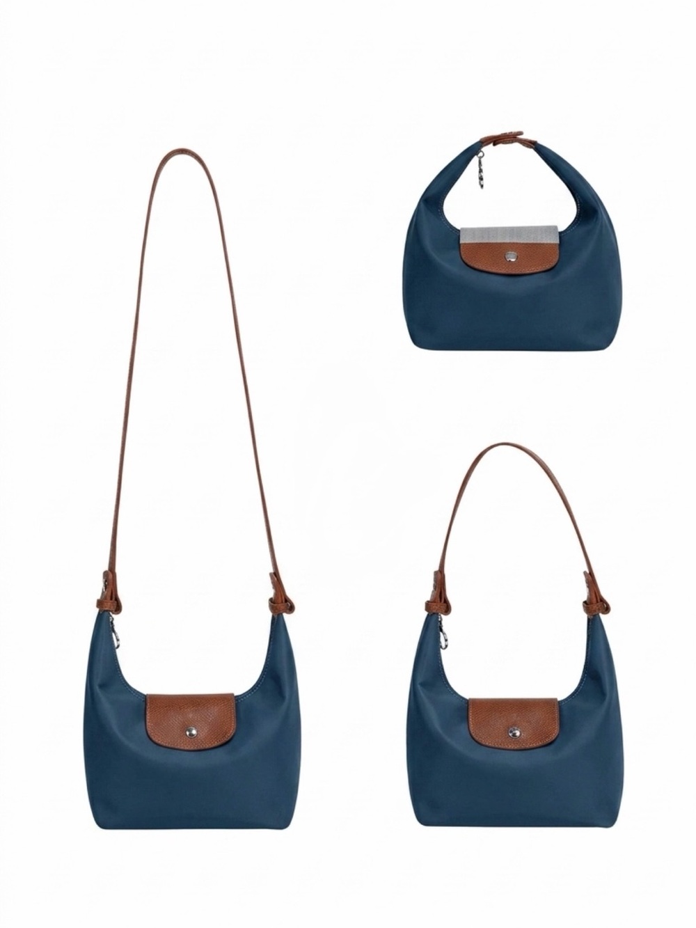 DURV Indigo and Brown Mini Handbag - Picture 2 of 16